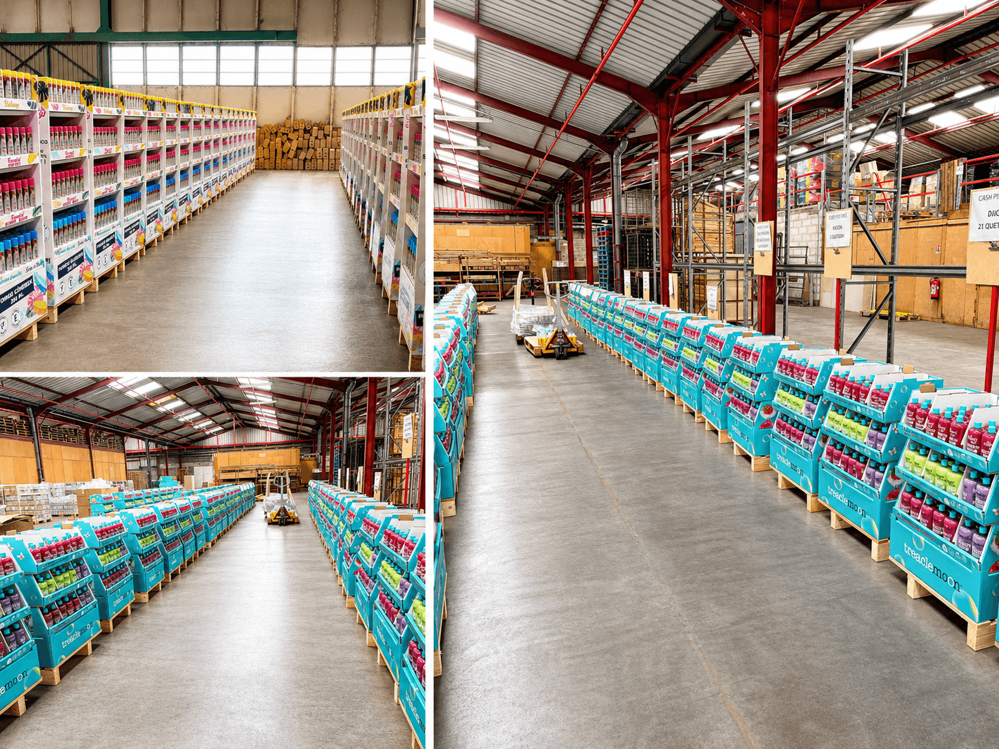 Chargement de marchandises en entrepôt